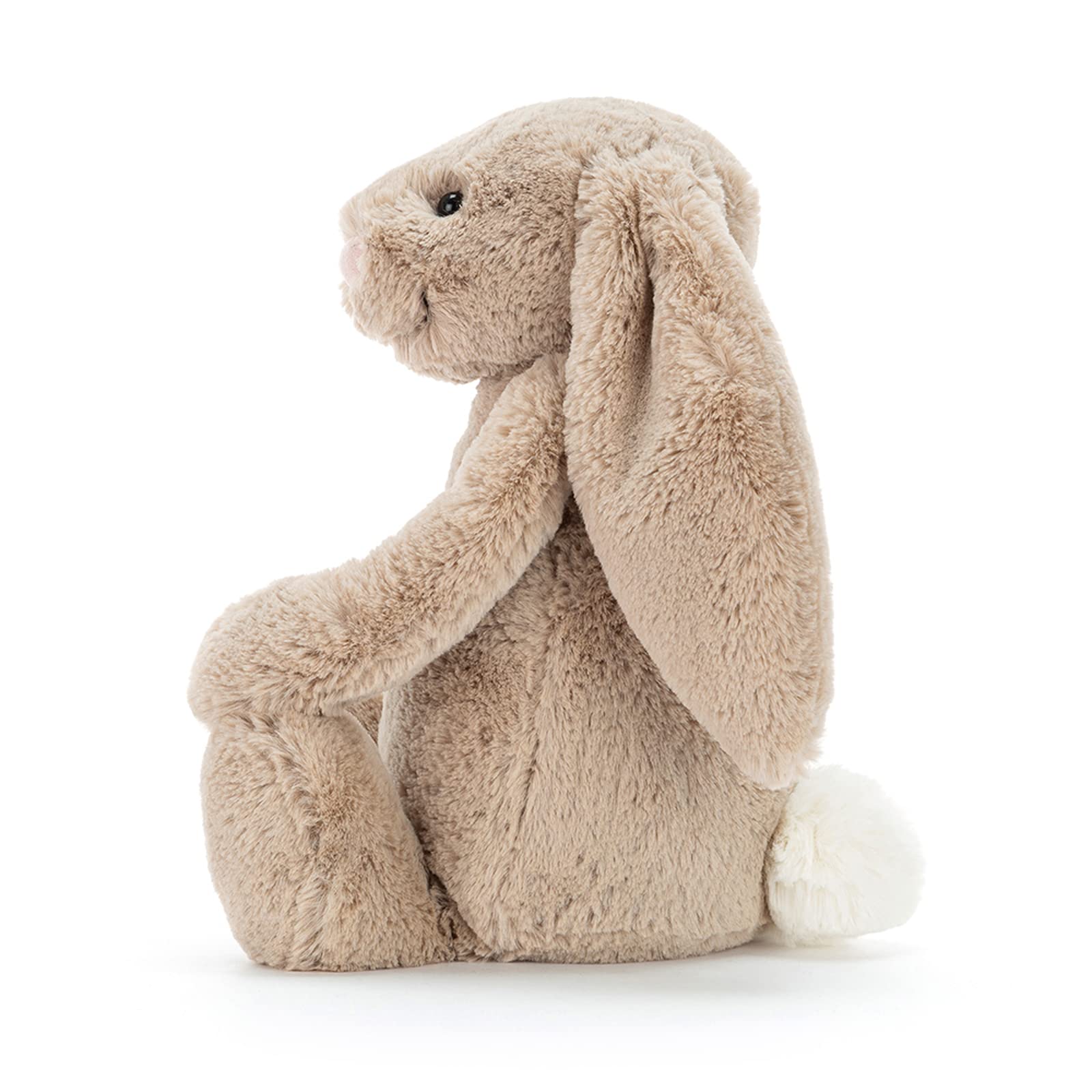 Jellycat Bashful Beige Bunny long floppy ears add playful charm.