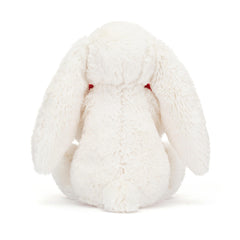 Jellycat Bashful Red Love Heart Bunny fur close-up showing plush texture and premium construction.