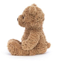 Soft premium fabric texture of Jellycat Bumbly Bear for gentle hugs.