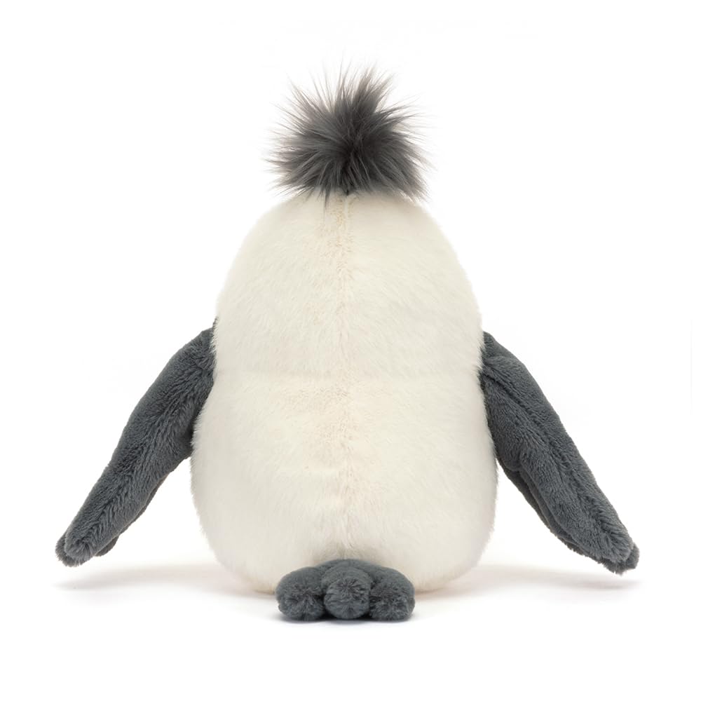 Jellycat Chip Seagull on pink suedette legs for a playful design detail.