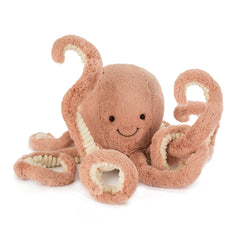 Compact Odell Octopus at a small size ideal for shelves, bedsides, and travel