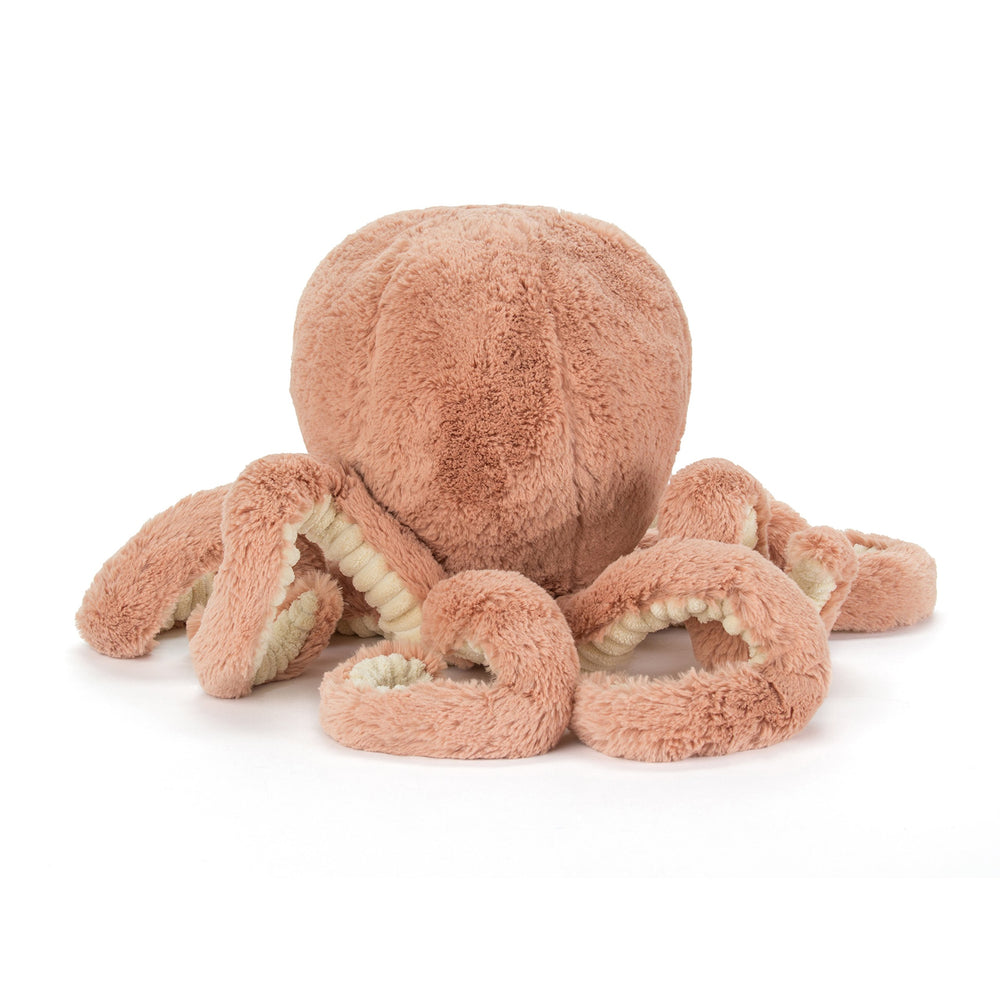 Premium-soft plush fabric of Odell Octopus for gentle hugs and long-lasting softness