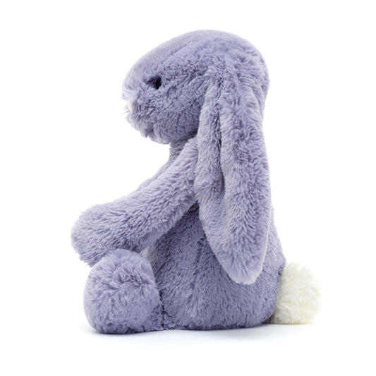 Jellycat Viola Bunny soft purple fur invites gentle hugging and sensory play.