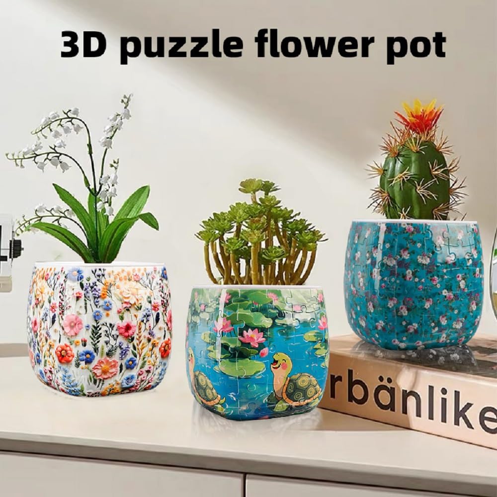 Jellydog Toy luxurious flower vase puzzle for modern home arrangements