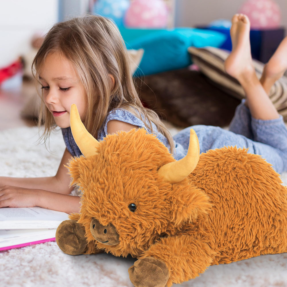 JellyMallow Highland Cow plush ready for cuddles and comfort