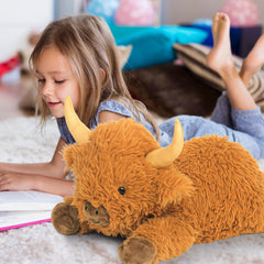 JellyMallow Highland Cow plush ready for cuddles and comfort
