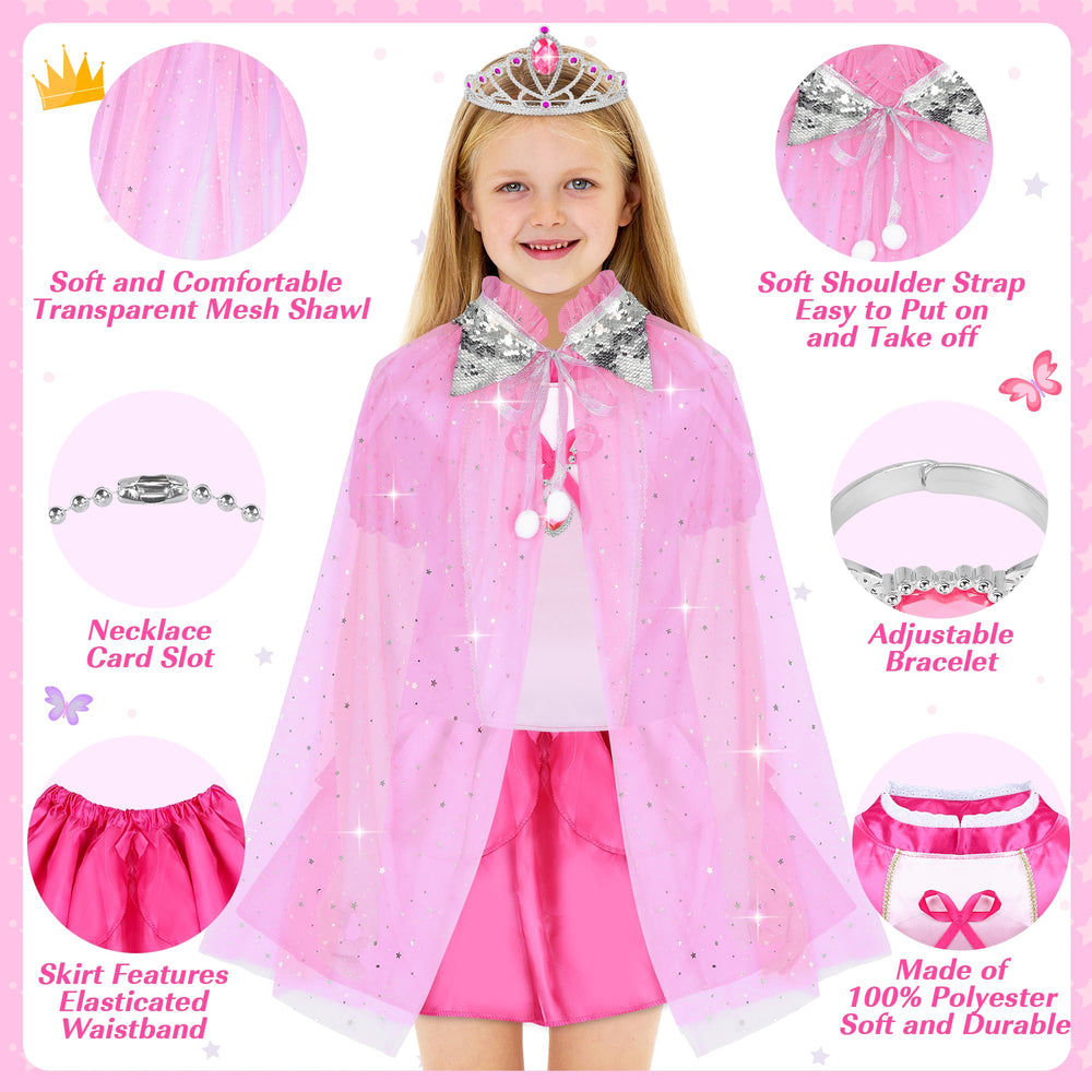 JEMSHE dress-up accessories including tiaras and capes for imaginative styling