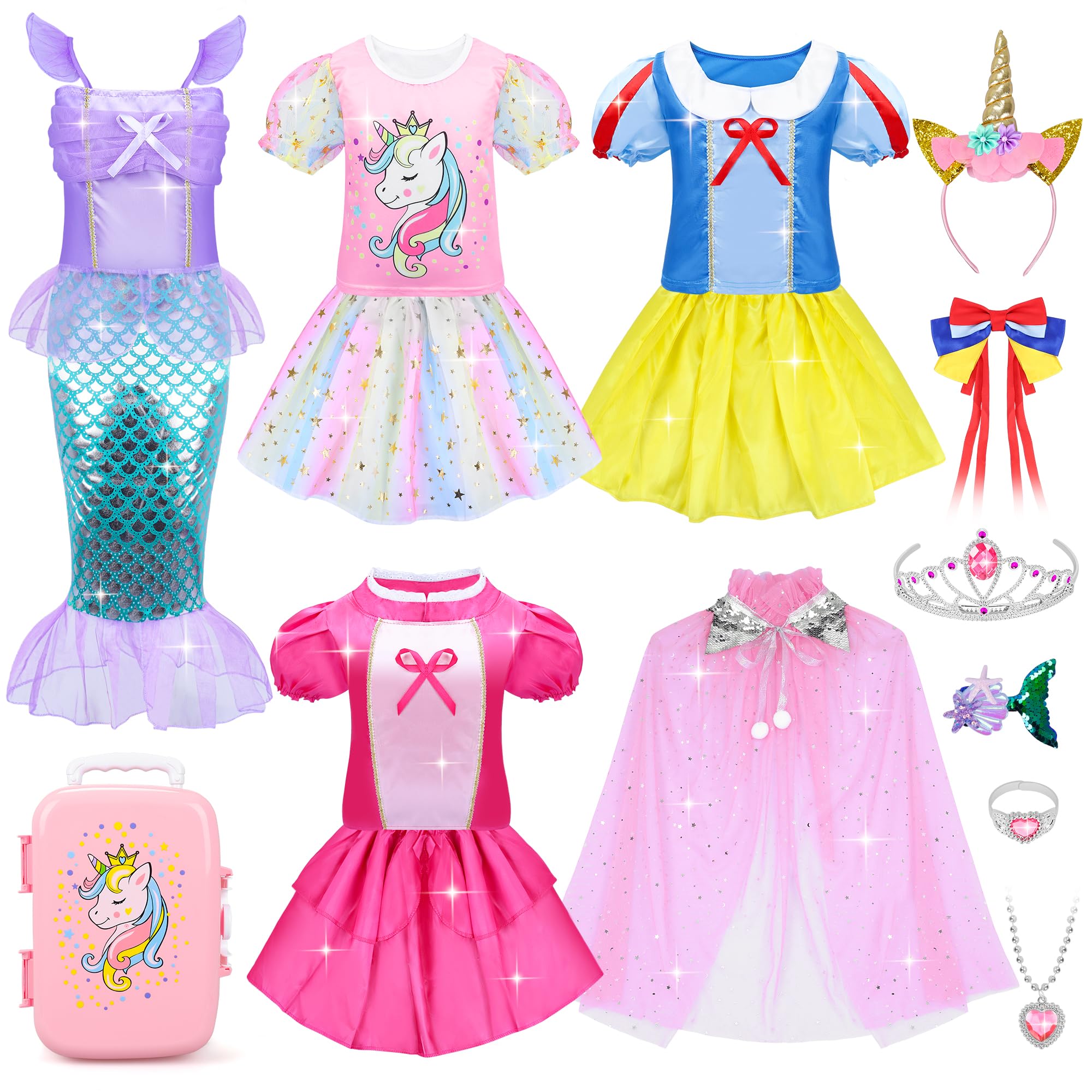 JEMSHE princess dress-up ensemble for imaginative play and storytelling fun.