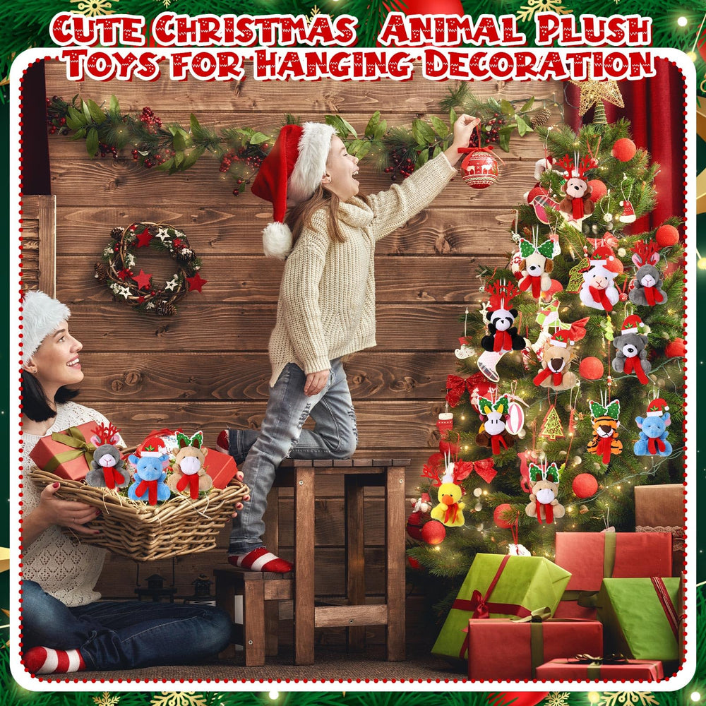 Jenaai mini stuffed bear ornament for cheerful holiday decor and exchanges
