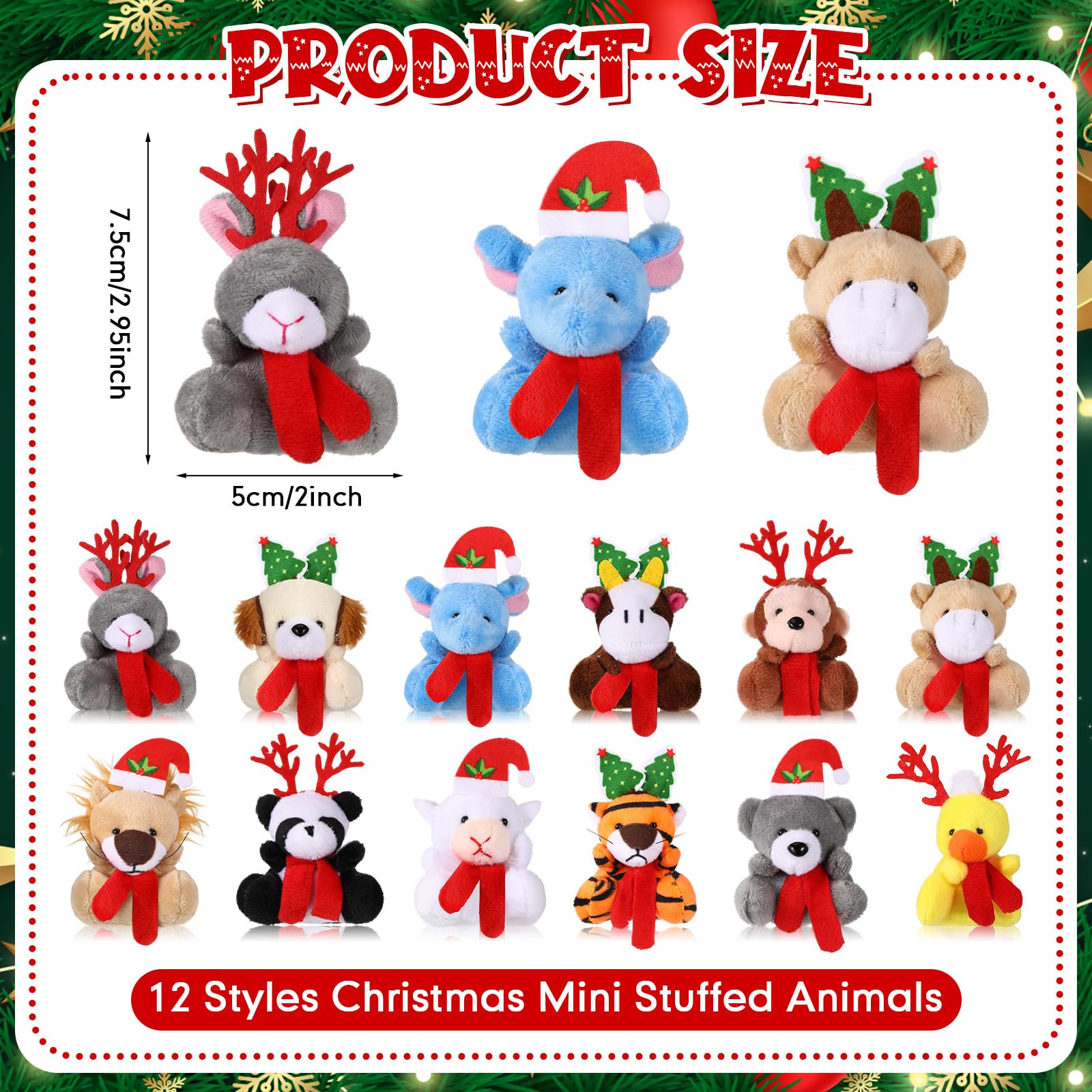Jenaai elephant mini ornament for stocking stuffers and tree accents