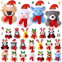Jenaai mini Christmas stuffed rabbit ornament for festive tree decoration and gifting