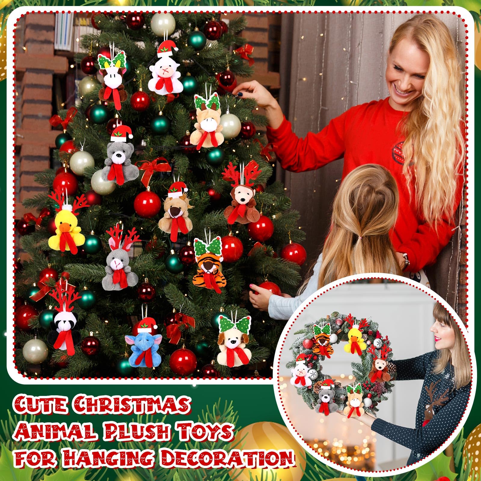 Jenaai Christmas card design paired with plush gifts for warm greetings
