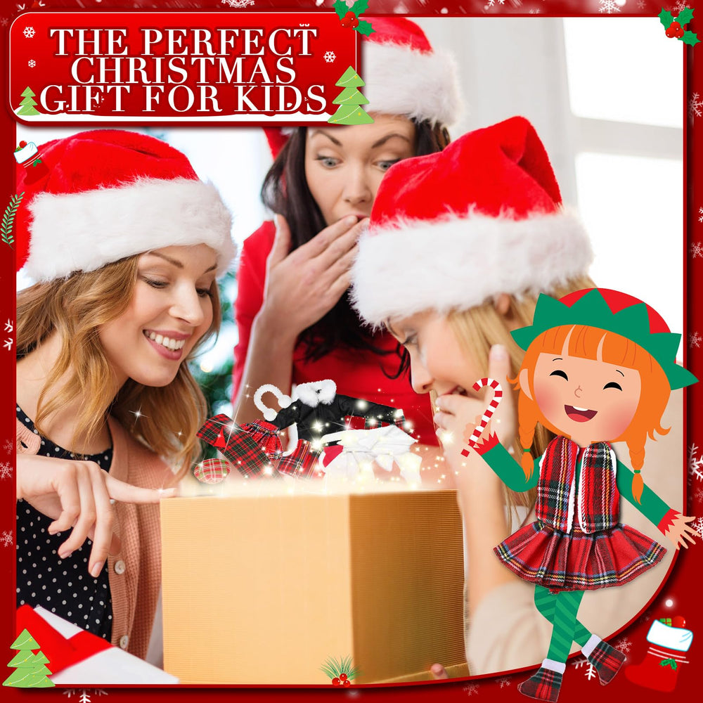 Jenaai Christmas elf clothes set skirt versatile festive accessory