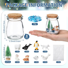 Jenaai simulated snow powder adds festive snow to mini scenes.