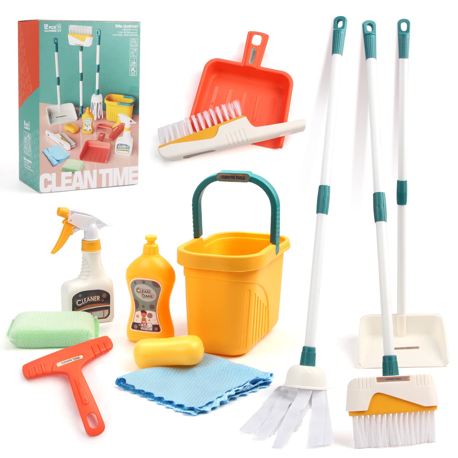 Jenilily cleaning toy broom boosts imaginative play and motor skills for kids