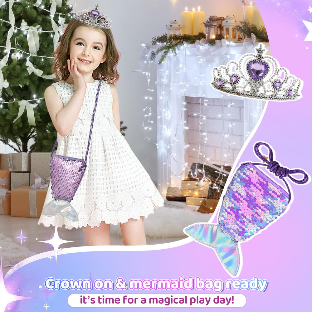 Jenria mermaid coin pouch adds playful storage for treasures.