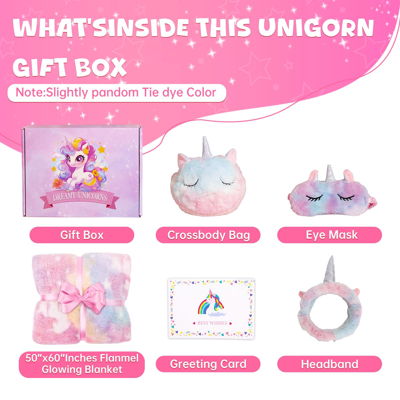 Jenria unicorn crossbody bag for playful outings and storage.