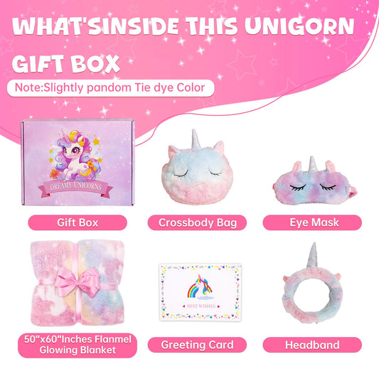 Jenria unicorn crossbody bag for playful outings and storage.