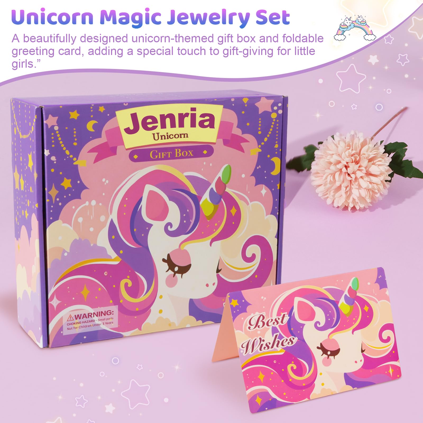 Jenria unicorn gift set unicorn necklace for stylish daily wear