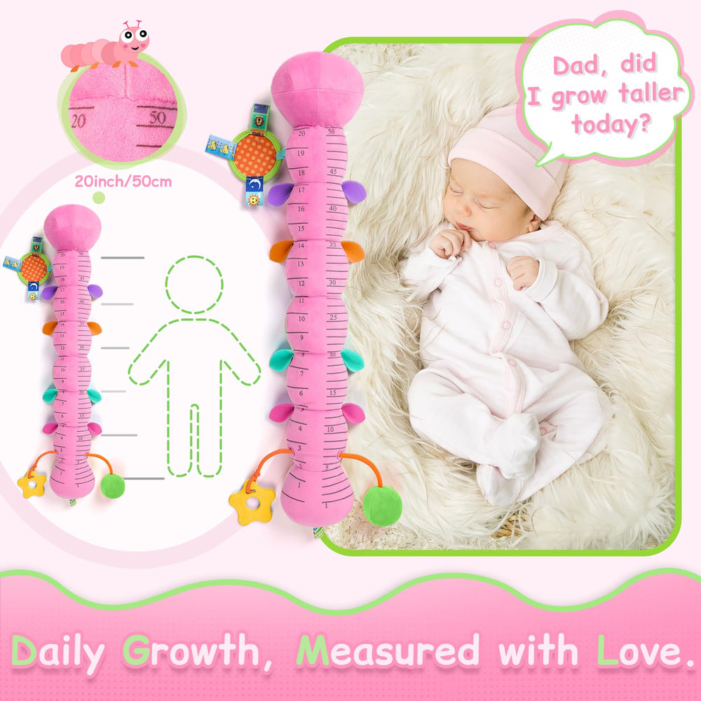 JENTXON soft plush caterpillar offers safe cuddle time for newborns