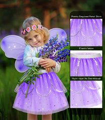 Jeowoqao butterfly wings with sparkly details for magical flights of fancy.