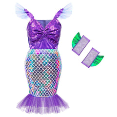 Jeowoqao colorful mermaid bag stores accessories.