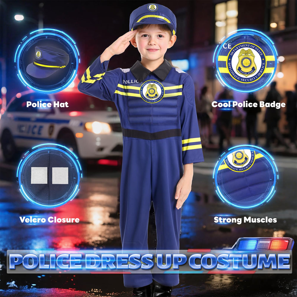 Jeowoqao muscle-chest costume back-velcro design supports quick dressing and independent play.