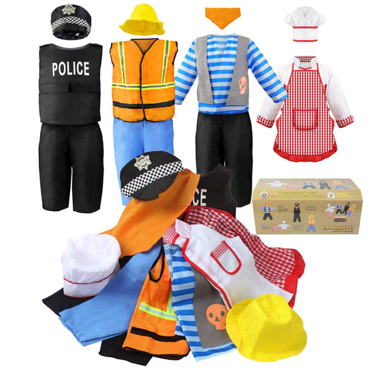 Jeowoqao pirate costume front view for kids, vivid details for imaginative play