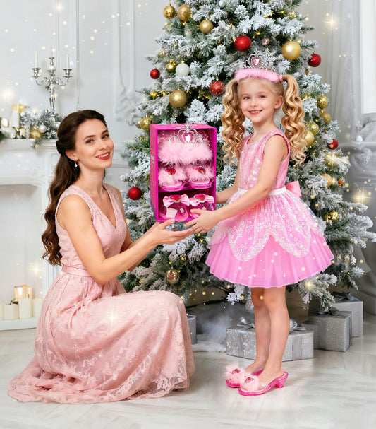 Jeowoqao princess crown adds royal flair for imaginative play.
