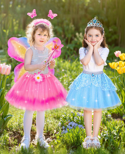 Jeowoqao wings add whimsy to princess costume for storytelling