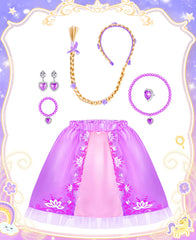 Jeowoqao gloves finish elegant princess outfits for pretend play