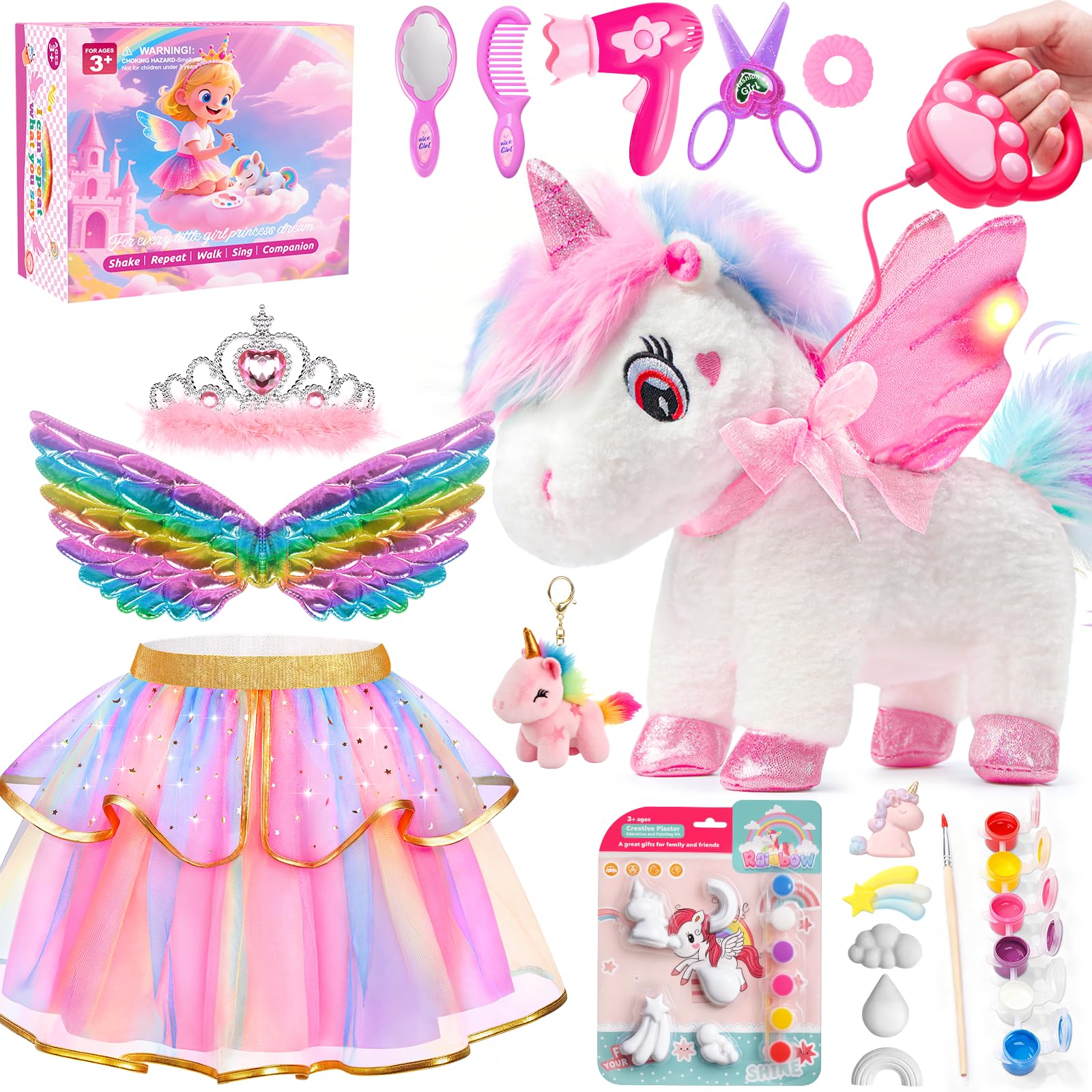 Jeowoqao remote-control unicorn toy for interactive indoor play.