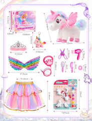 Jeowoqao sparkling skirt with star sequins adds whimsy.
