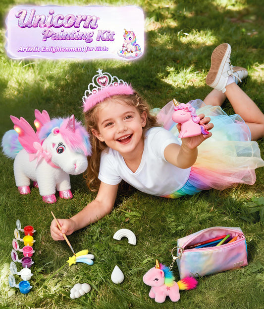Jeowoqao unicorn painting kit crafts for creative color exploration.