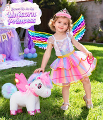 Jeowoqao wings and crown set for magical dress-up moments.