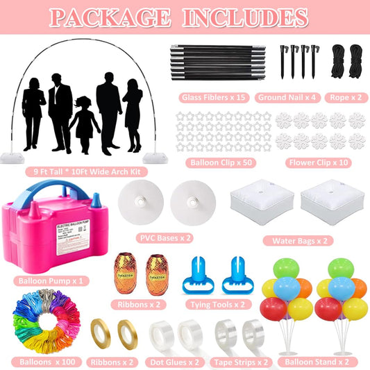 JerDorgo balloon arch stand base provides sturdy support during celebrations