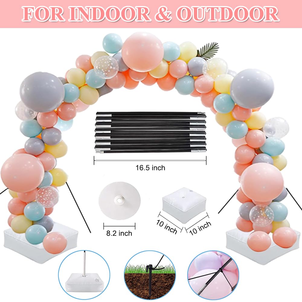 JerDorgo balloon arch adjustable height for versatile venue layouts