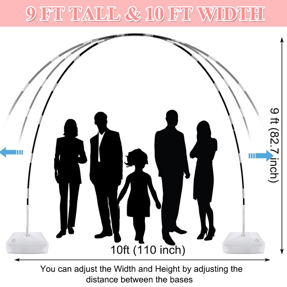 JerDorgo balloon arch PVC pipes simplify assembly and durability