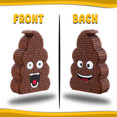 Jergrim Poop Piñata opens to candy for a playful party activity