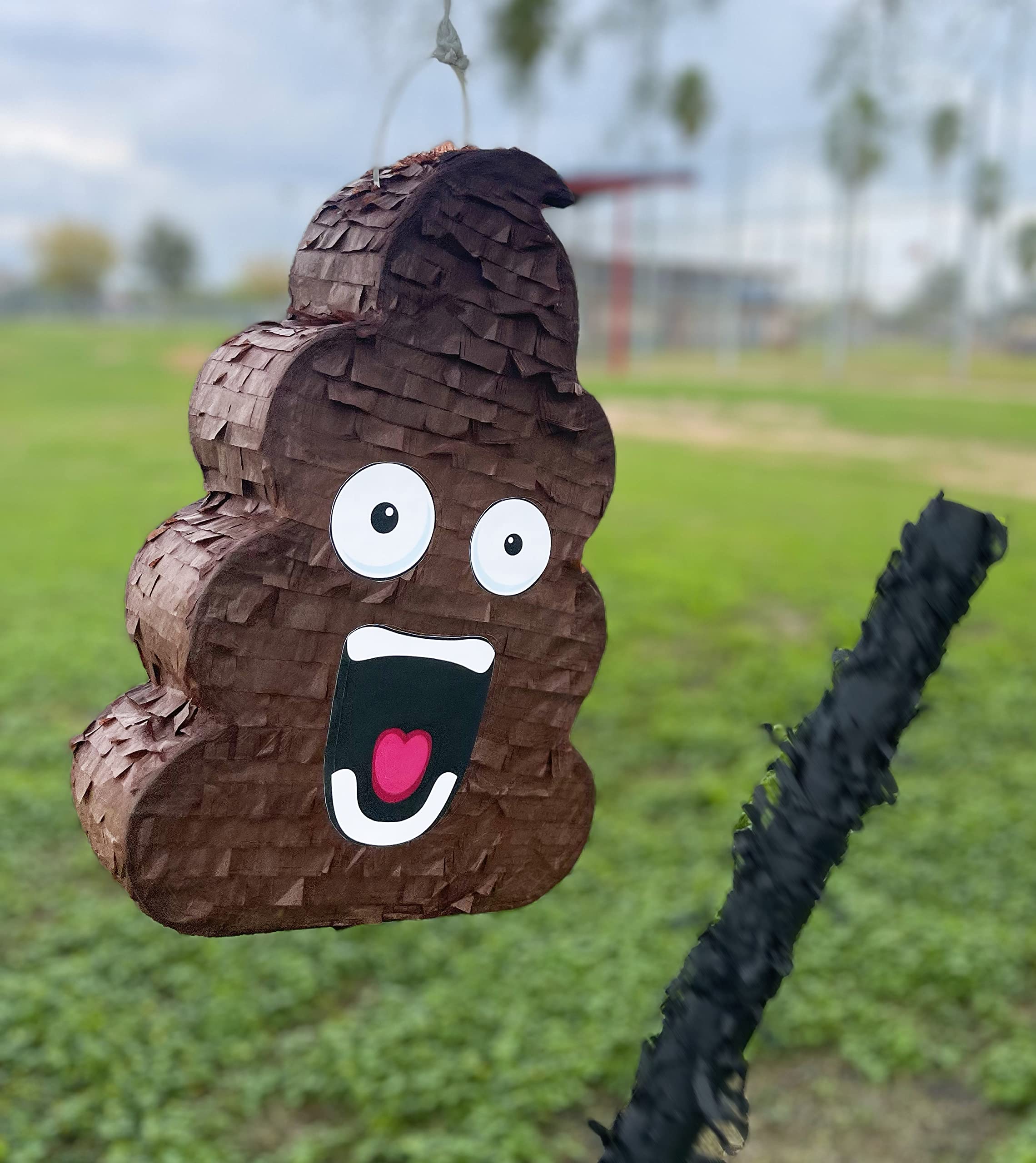 Jergrim Poop Piñata confetti bag adds festive flair to celebrations