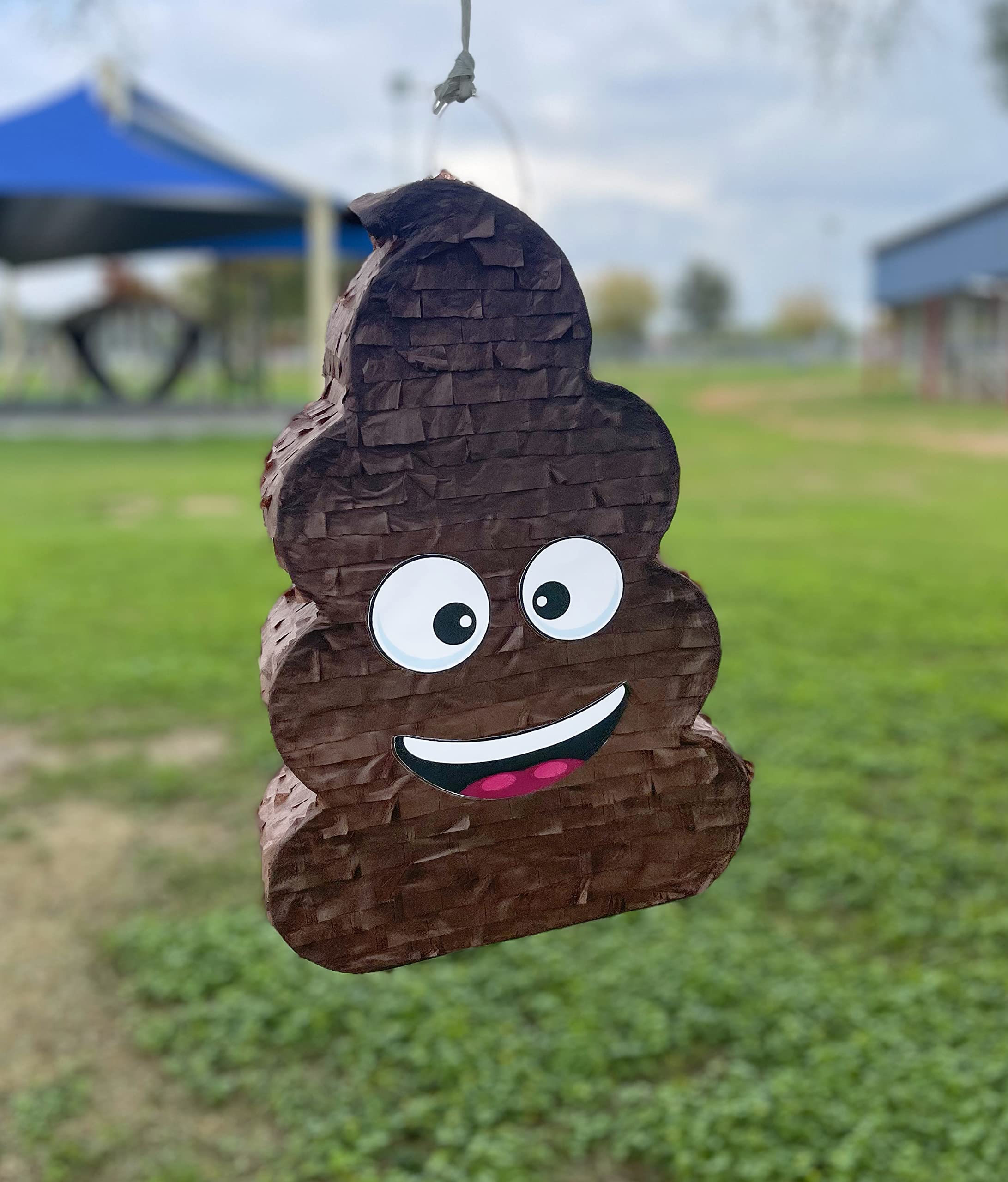 Jergrim Poop Piñata with wooden stick included for easy use