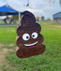 Jergrim Poop Piñata with wooden stick included for easy use