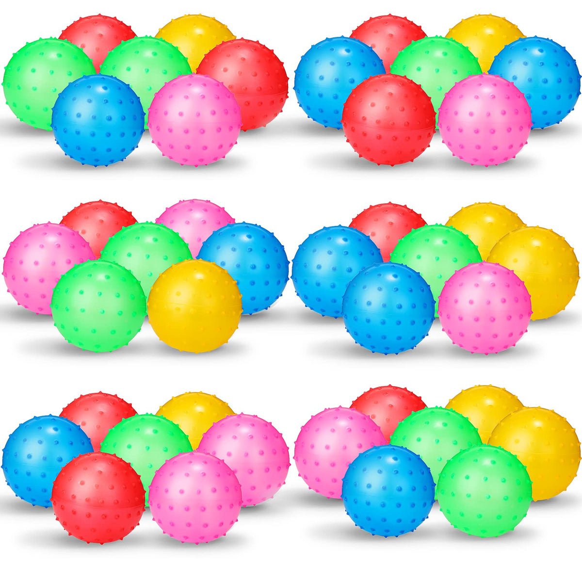 Jerify knobby balls with spiky surface for tactile play and learning