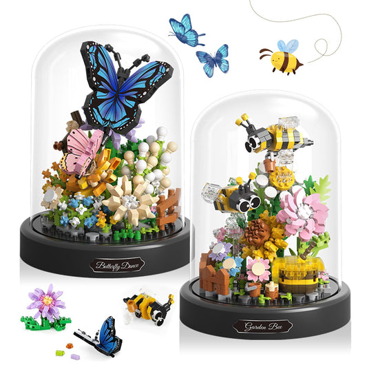 JESGO sunflowers bouquet with bee for bright room decor.