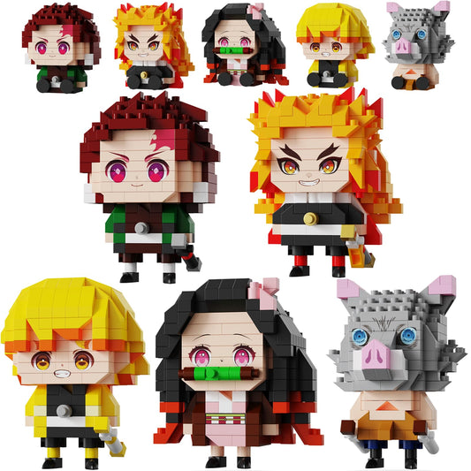 JESGO 5-kill-demon-figures-set for eye-catching shelf display