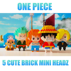 JESGO 5 pirate figures assembly kit highlights bright colors and satisfying build.