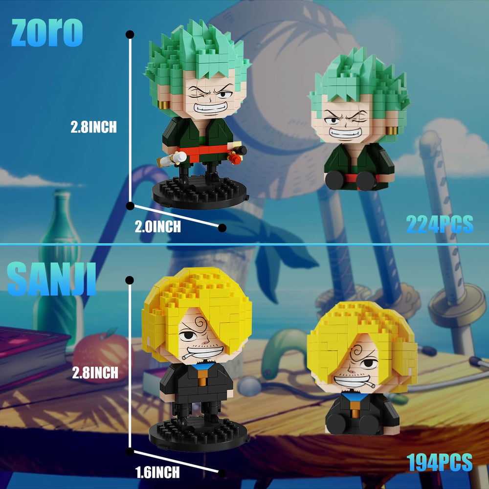 JESGO 5 pirate figures collector grade blocks for display and gifting.