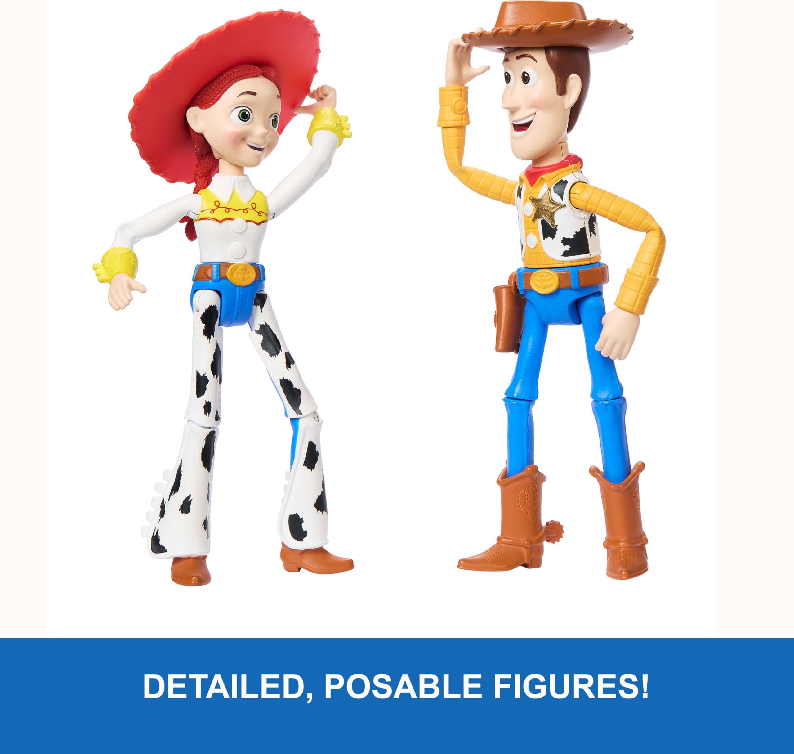 Jessie figure's multiple joints enable dynamic action poses and storytelling.