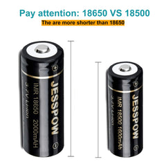 JESSPOW solar garden light battery replacement keeps outdoor lighting bright.