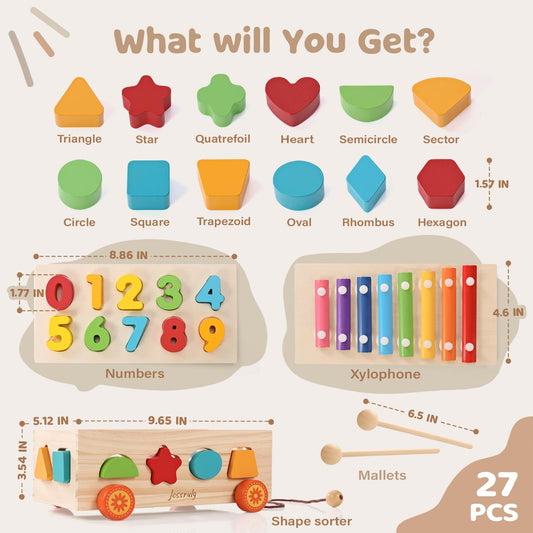 Jessruly Shape Sorter xylophone component for playful musical discovery during playtime.